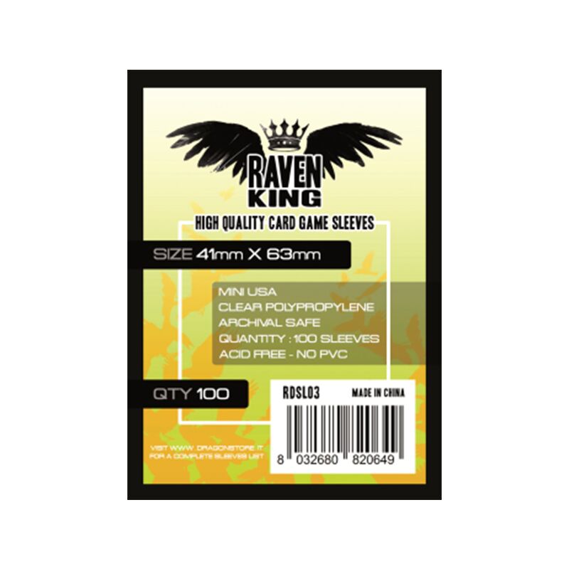 raven king card sleeves lime