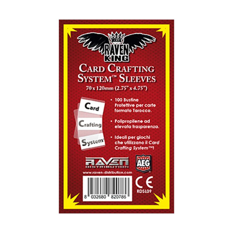 raven king card sleeves red