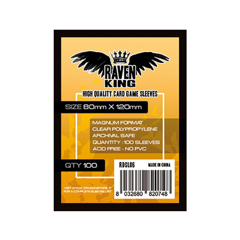 raven king card sleeves yellow